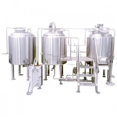 300liters 3HL Jinan stainless steel electric heated three vessel brewhouse microbrewery equipment price for canada