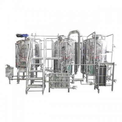 800liters 8HL 7BBL brewery plants customized mirror steam heated two vessel brewhouse equipment for sale