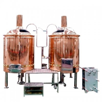 3bbl Customized Red Copper Steam Heated Two Vessel Brewhouse Craft Beer Brewing Machine Making Beer